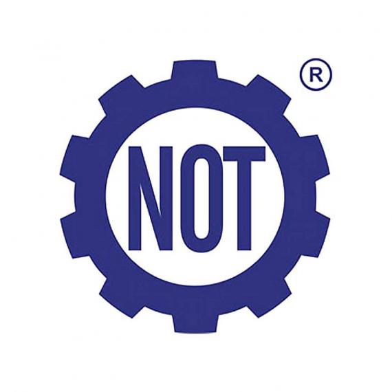 Logo NOT-u w formie koła zębatego