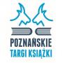 logo Poznańskich Targów Książki - dwie głowy kozłów nad dwoma książkami